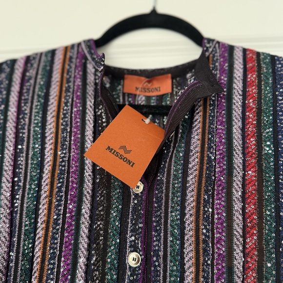 NWT Missoni Henley blouse with mandarin collar $1,770 - Picture 5 of 9